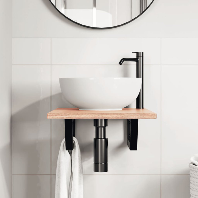 Accent Shelf, Black, 17" H x 60" W x 35.5" D