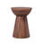 Estefanya Round Drum Pedestal Side End Table