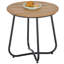 Kankakee Round Wood Metal Outdoor Side Table , 49cm cm W 49cm cm D