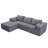 Compression Modular and combinable L-shaped Boneless sofa-445031283
