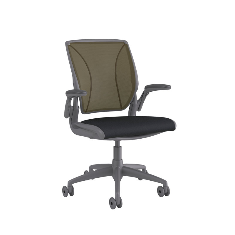Diffrient World Wool Task Chair, Corde/Graphite, Catena/Bayberry, Gray