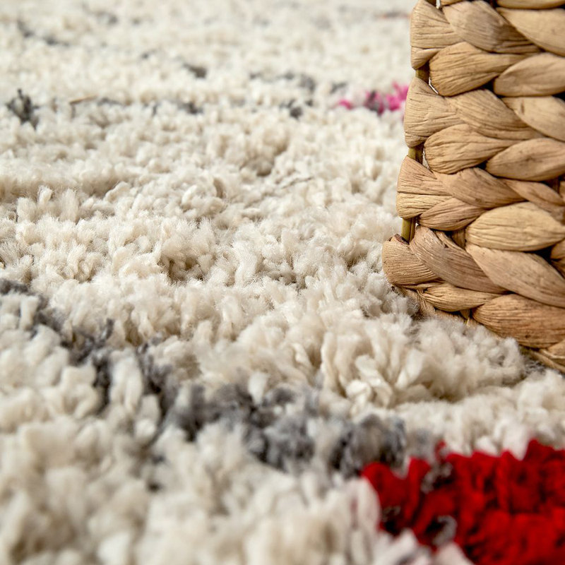 Tomita Moroccan Shag Area Rug, Rectangular 240 x 340cm