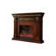 Foyer électrique en bois massif Nut-Brown-1534882810