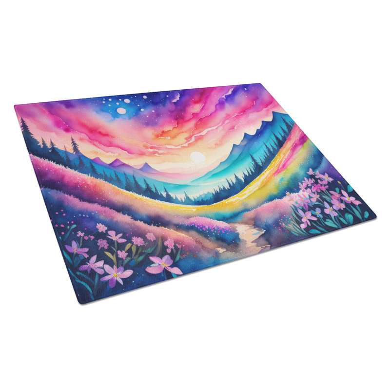 Planche à découper en verre Phlox