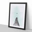 Airplane Above The World In Abstract - Single Picture Frame Painting-55547563-55547559