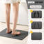 Tapis de salle de bain en pierre - Terre à diatomées à séchage rapide, 23,5 po x 15,5 po, vague gris foncé, utilisation dans la salle de bain, facile à nettoyer
