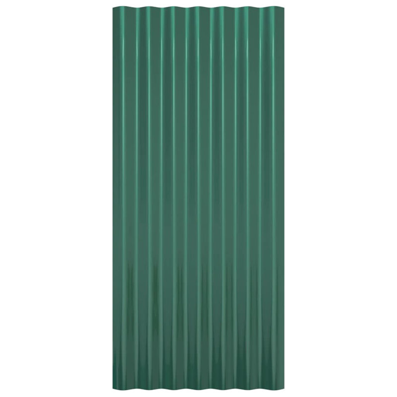 Rampe en acier VidaXL, L 31,5 po x P 14,2 po, Vert