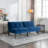 Navy Blue Convertible Folding Modern Sofa Bed