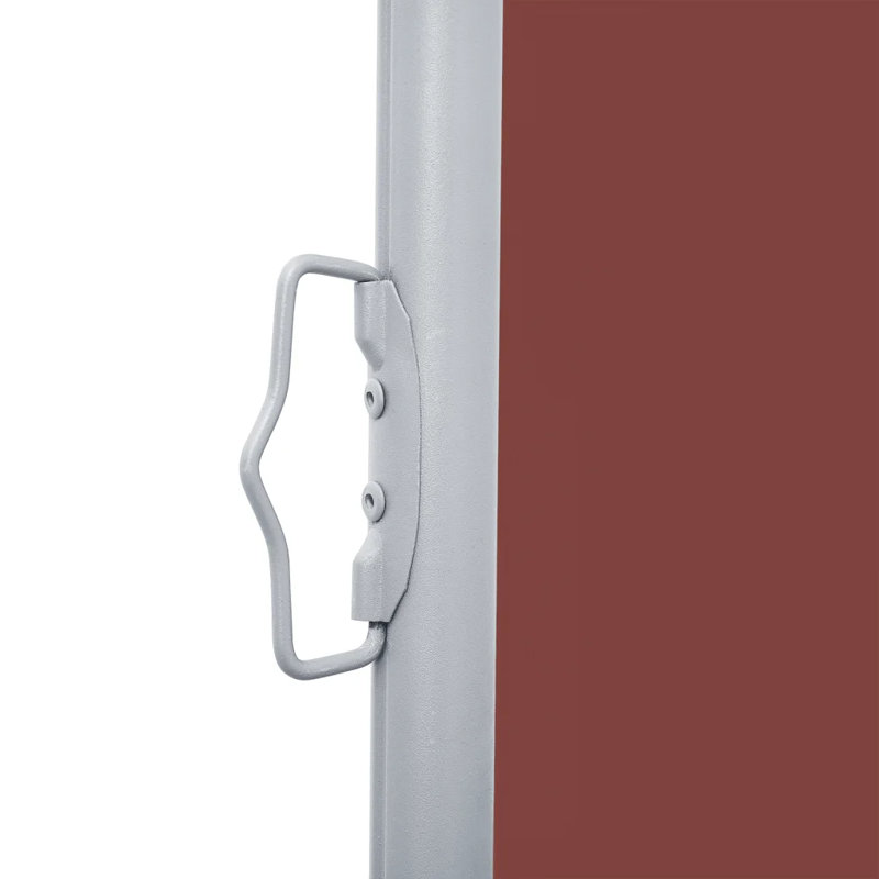 Dakota Fields 1000cm W x 0.285cm D Fabric Cover Motorised Retractable Side Awning, Brown, 120cm W x 1000cm D