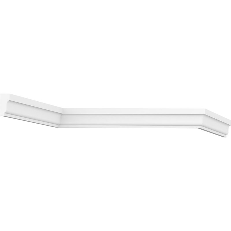 1.625'' H x 96'' W White PVC Shingle Moulding