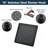 10" Square Rainfall & High Pressure Stainless Steel Bath Shower Head  Matte Black-124897623