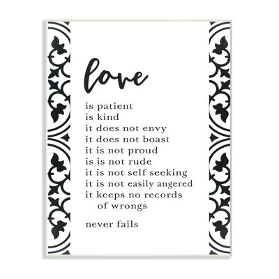 " Love Is Patient Love Is Kind "