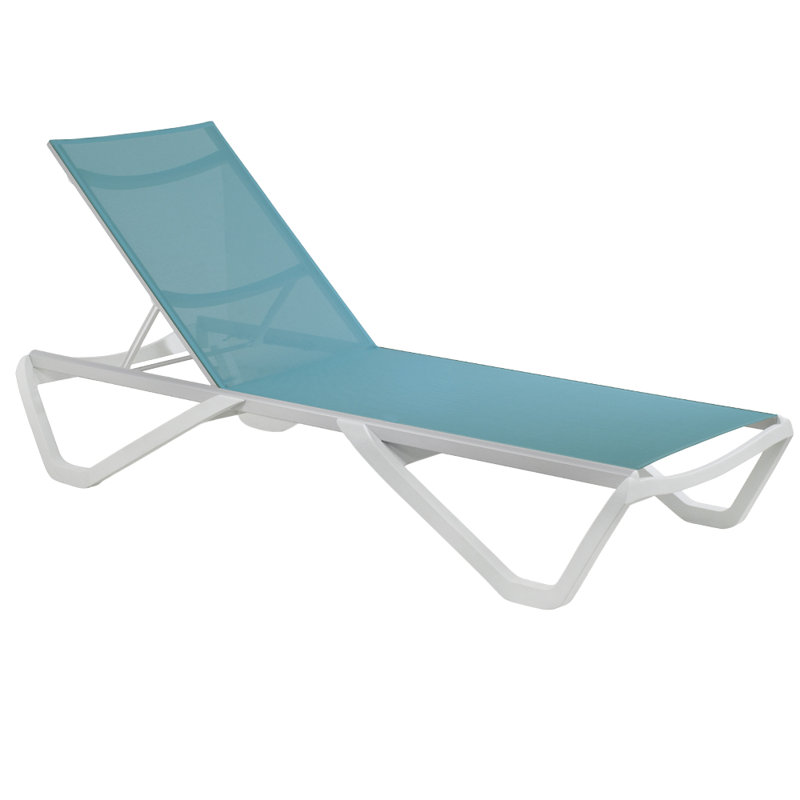 Chaise sans accoudoirs Wave turquoise