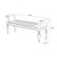 Banc en cuir massif de style rétro pour la chambre à coucher et le vestibule