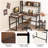 L-Shaped Metal Base Computer Desk-75185448