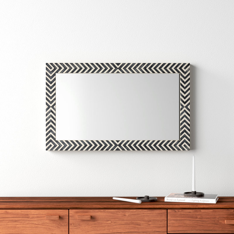 Iver Wood Flat Mirror, 40" x 24"