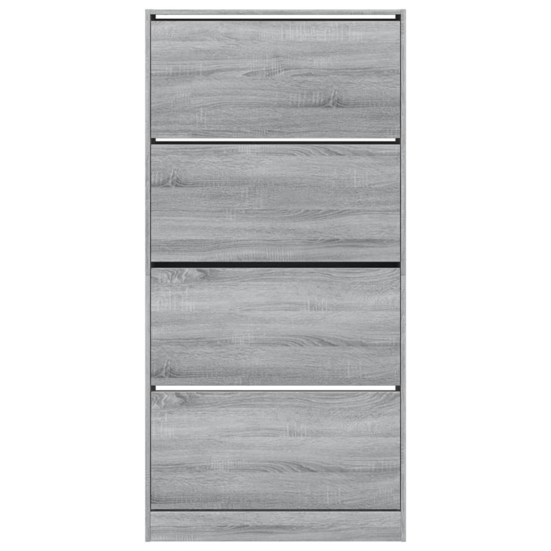 12 Pair Shoe Storage Cabinet, Grey Sonoma