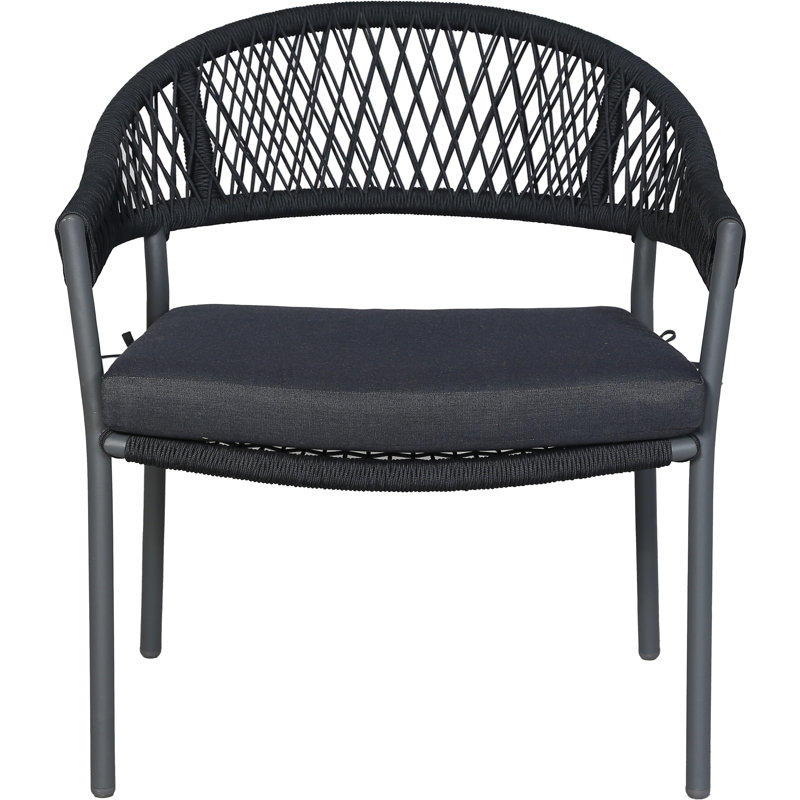 Taopi 2 - Person Acacia Patio Dining Set with Round Table , Cushions Included
