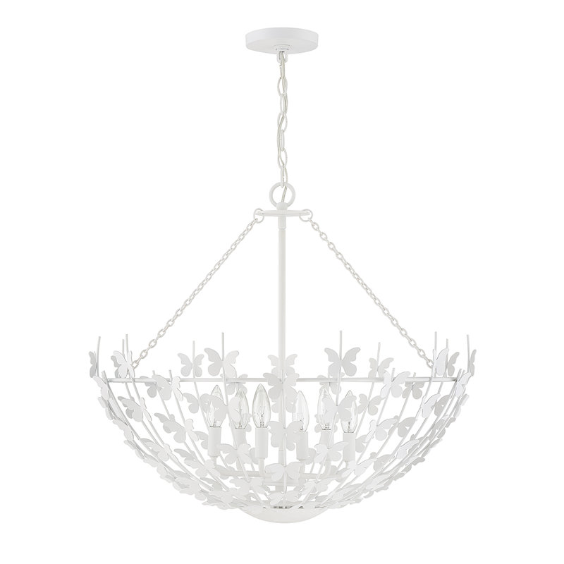 Birch 6-Light Hubbs in Bisque White, White
