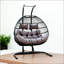 FOLDING DOUBLE SWING CHAIR W/CUSHION