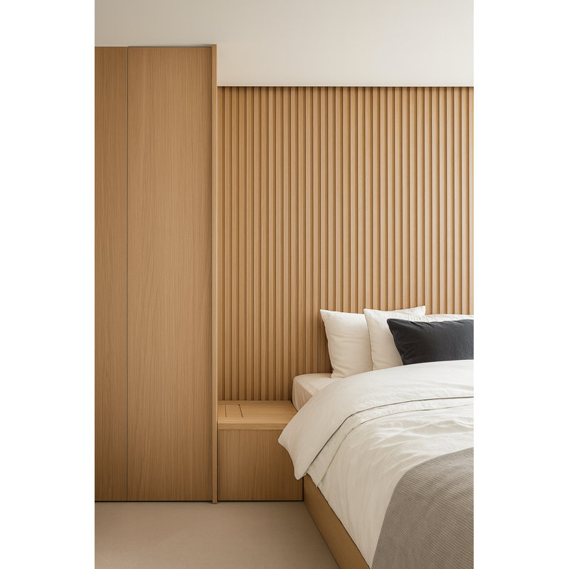Panneaux muraux en bois 94,5 "x 5,75" Shiplap - Panneaux décoratifs et muraux acoustique 3D, bois d'origine