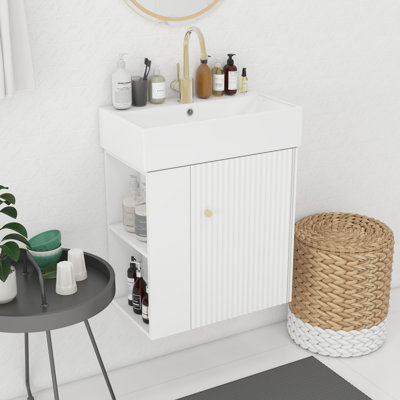 Meuble-lavabo flottant moderne 21,6 po