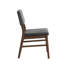 2 chaises d'appoint en velours côtelé et noyer gris - coussins de siège et de dossier rembourrés, style scandinave, densité de mousse D24, revêtement en placage de bois, largeur de 19 po, profondeur de 17 po, capacité de poids maximale de 220 lb-2067494991