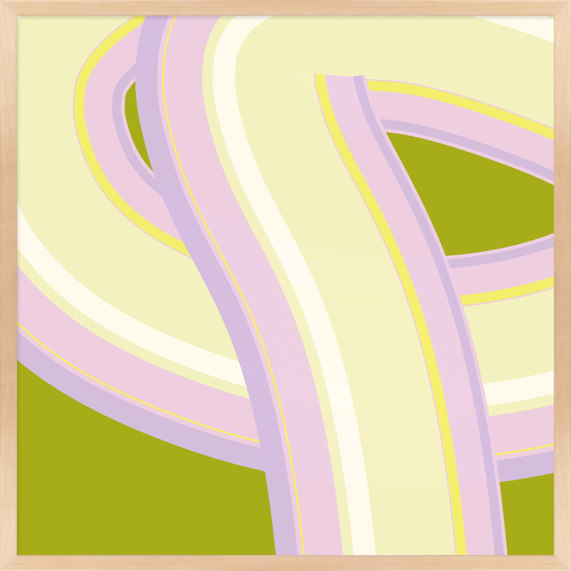 Bubblegum Twist by Jacques Pilon, Maple Wood, 30" H x 30" W x 1.25" D