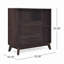 Armoire de rangement de style Mid-Century en faux bois, hauteur de 37,85 po, tiroir spacieux et rangement chic, haut, avec poignées à tablettes