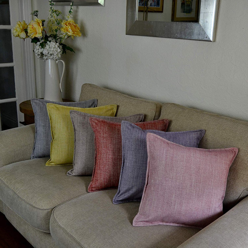 Cyrus Square Cushion Cover, Lilac Purple, 43 x 43cm