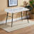 Elsa White Finish Computer Desk With Hutch & Black Metal Leg, 33.8" H X 46.96" W X 23.55" D