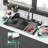 33X22x10 Inch 16 Gauge T304 Stainless Steel Gunmetal Black Kitchen Sink With Waterfall Style, Pull-Out Faucet & Colander