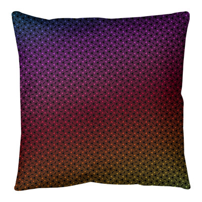 Coussin décoratif à treillis hexagonal Katelyn Elizabeth