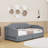 Twin XL Extendable Upholstered Daybed with Trundle, LED Light and Storage Drawers-42525478