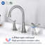 Bathroom faucet with 360 degree turn spout-115827476