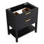 Meuble-lavabo avec 2 tiroirs, tablette ouverte-669223549