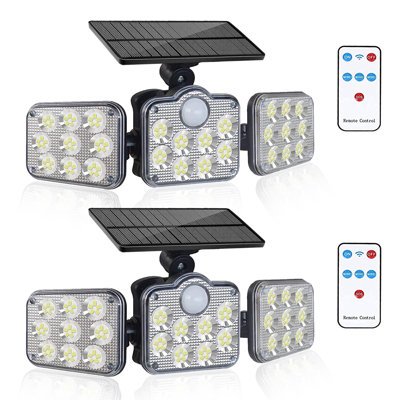 30 Watt 138 LED Solar Outdoor Lights Waterproof Security Lights Motion Sensor for Patio