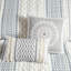 Ensembles de literie en coton, motif géométrique multicolore, style chenille moderne pour le confort de la maison