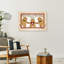 «Christmas Gingerbread Men», art mural contemporain abstrait fantaisiste-129000804
