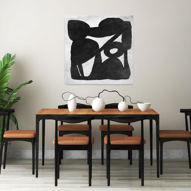 Art contemporain abstrait géométrique contemporain, H 32 po x l 32 po