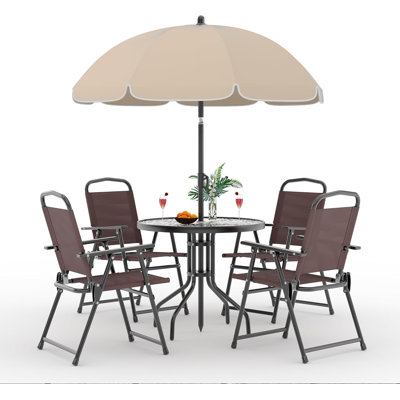 4 - Person Patio Dining Set with Round Table