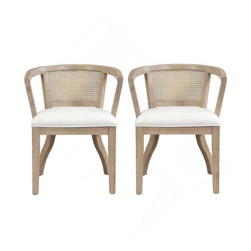 Chaise avec accoudoirs de salle à manger (ensemble de 2)