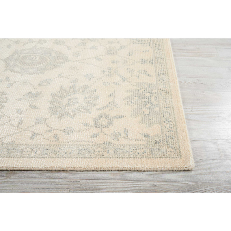 Bourgault Viscose Oriental Indoor Rug, Rectangle 3'5" x 5'5"