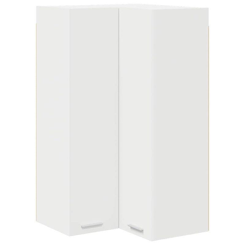 Vidaxl Hanging Cabinet Riga Artisan Oak And White 57 X 57 X 100 Cm, White