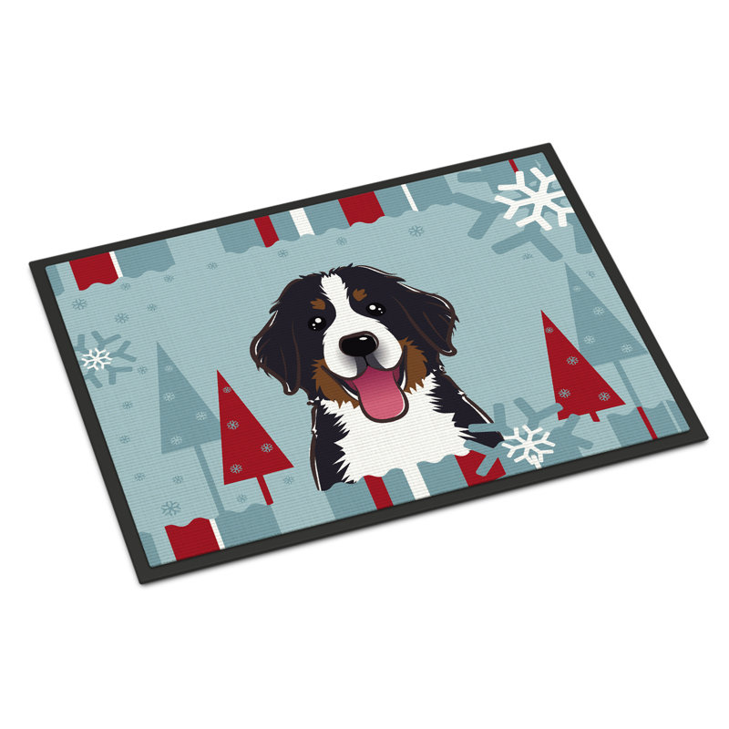 Tapis d'extérieur antidérapant Dartanna Winter Holiday, Rectangle 1 pi 6 po x 2 pi 3 po