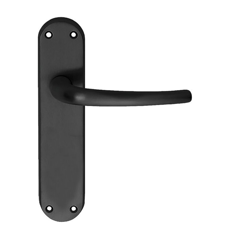 Lilla Latch Door Handle, Matt Black