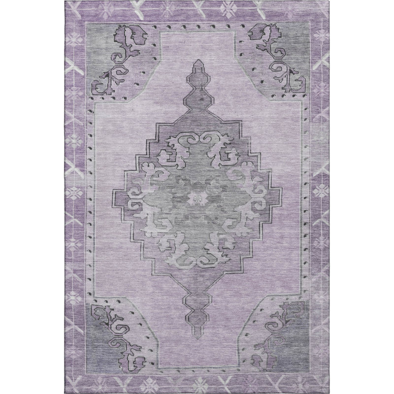 Premium Machine Washable Lubbers AMF1731 Global Rug, Rectangle 10' x 14'