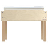 Petite Tot 18" x 28" Rectangular Natural/Baltic Birch Play Sand and Water Table