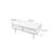 Simple rectangular solid wood coffee table-735980811