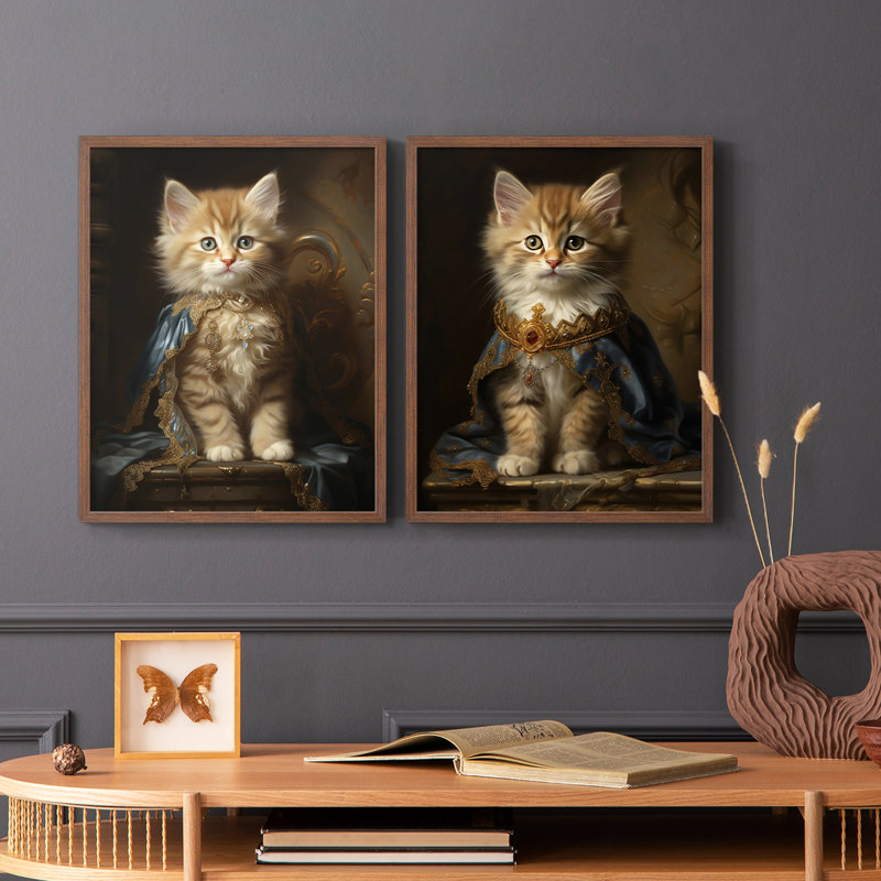 ANIMALS Series CXCII - reproduction encadrée de qualité supérieure - prête à être accrochée - aucun clou requis - aucun clou requis